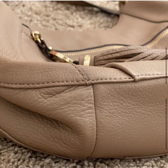 MICHAEL KORS genuine leather tassel shoulder bag boho style - Picture 8 of 14